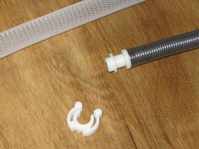 plastová ochrana pružiny, pojistka, pružina. rozdělané.