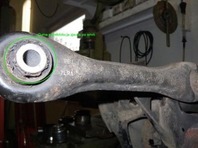 Dolné priečne ramienko - plechové.