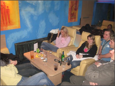 Páteční posezení v "Modré ústřici" :-D