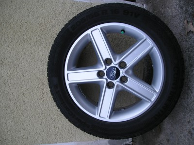 disk Ford Focus; 6,5x16 ET 52,5; pneu Continental 205/55/16; 16kg